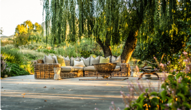 Farm Keerweer Manor House Outside, Braai area